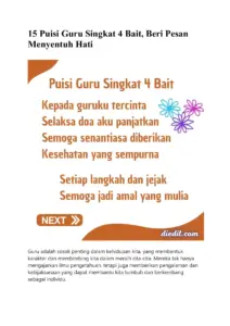 15 Puisi Guru Singkat 4 Bait thumbnail