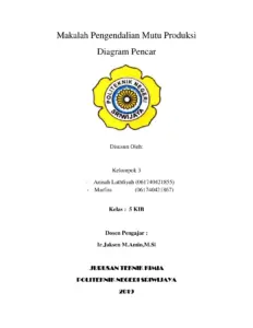 Makalah Diagram Pencar