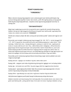 Pidarta Bahasa Bali