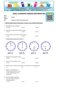 Soal Matematika Kelas 2 SD Bab 4 Pengkuran Waktu, Panjang Dan Berat Dan Kunci Jawaban