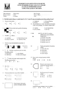 Soal Matematika Kelas 3 (Siap Print)