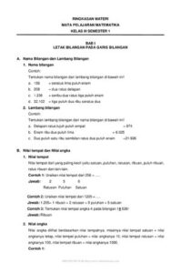 Ringkasan Materi Matematika Kelas 3 Semester 1 thumbnail