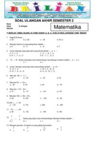 Soal UAS Matematika Kelas 4 SD Semester 2 Dan Kunci Jawaban (Salinan) thumbnail