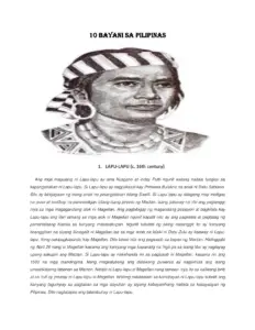 10 Bayani Sa Pilipinas
