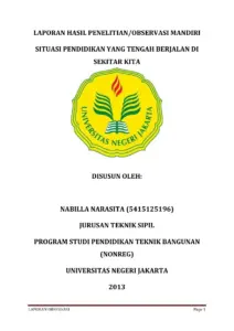 Laporan Hasil Observasi