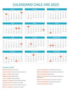 Calendario Chile 2023 thumbnail