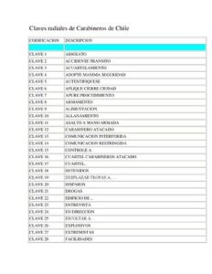 Claves Radiales De Carabineros De thumbnail