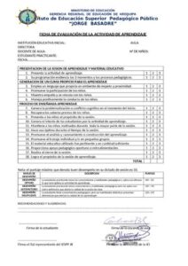 Ficha De EvaluacióN Actividad De Aprendizaje thumbnail