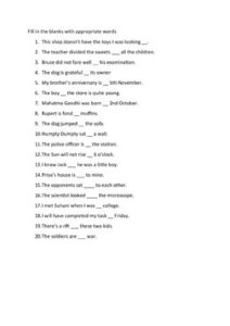 Fill In The Blanks With Appropriate Words thumbnail