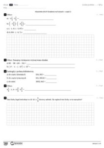 KlasóWka 6.III.P. DziałAnia Na Liczbach Część 2 Test Ekowydruk thumbnail