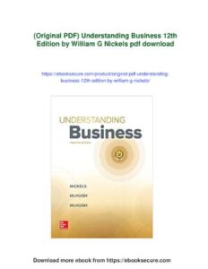 (Original PDF) Understanding Business 12th Edition By William G Nickels Download thumbnail
