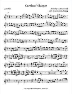 PDF Careless Whisper Alto Sax 1pdf DD thumbnail