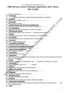PSBD Model Questions PDF thumbnail