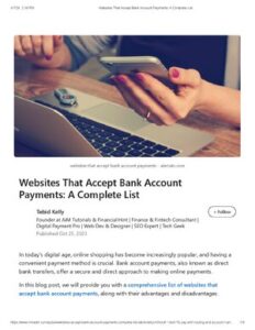Websites That Accept Bank Account Payments A Complete List thumbnail