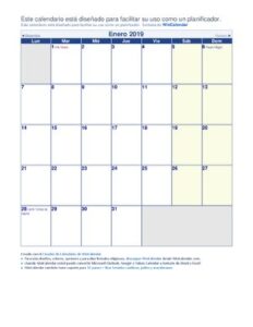 Calendario 2019 thumbnail