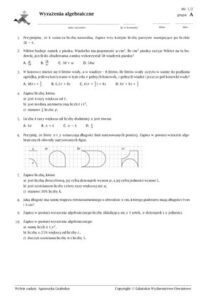 Klasa VII WyrażEnia Algebraiczne thumbnail