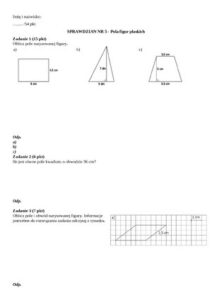 Sprawdzian NR 5 Pola Figur PłAskich Nowa Era 1 7 thumbnail