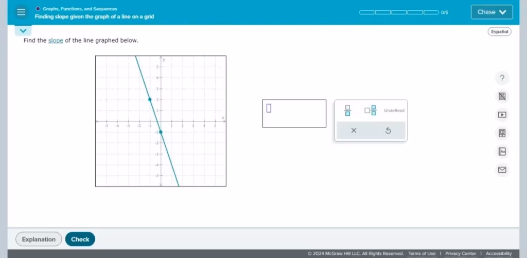 Find the slope of the line graphed below.